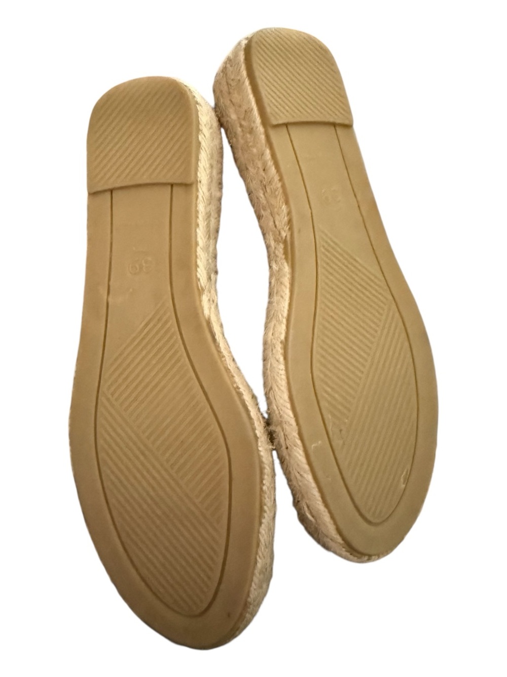 Fabiolas Black Suede Espadrille Flats Criss Cross Sandals 8.5 Boho Coastal NWOT - Picture 6 of 7